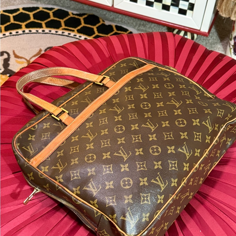 Authentic Louis Vuitton Brown Monogram Canvas Handbag